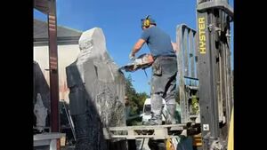 Watch video: Roscommon sculptor creates stunning St. Patrick statue