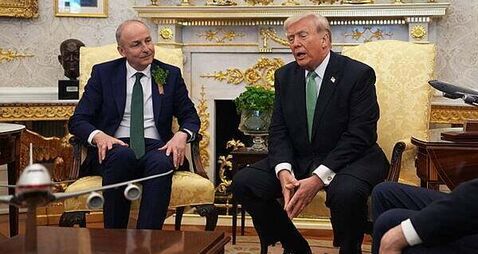 Taoiseach meets Trump:  Shamrock ceremony, Martin deals with Trump’s European complaints