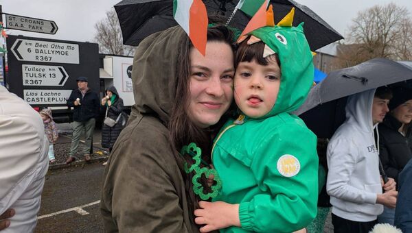 All smiles for the Ballintubber St. Patrick's Day Parade. Pic: Liam Reynolds