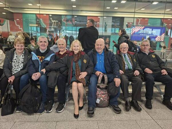 Some of the contingent from Castlerea who headed off last week for New York where the Castlerea Brass and Reed Band were taking part in a number of St. Patrick's Day parades.