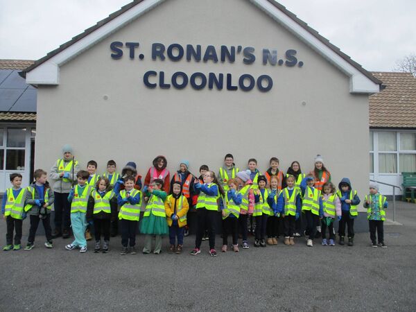 On Tuesday, February 24th St. Ronan's NS, Cloonloo, held its Global Citizenship Marine Environment Day of Action. The children and staff wore an item of green for the day. The children learned about the Picker Pal Programme and created Marine themed Green School Codes. The children and staff went on a Spring Clean around the school to collect rubbish. The senior room also had a visit from Brian Parle as part of the Marine Explores Education Programme. On Tuesday, February 24th St. Ronan's NS, Cloonloo, held its Global Citizenship Marine Environment Day of Action. The children and staff wore an item of green for the day. The children learned about the Picker Pal Programme and created Marine themed Green School Codes. The children and staff went on a Spring Clean around the school to collect rubbish. The senior room also had a visit from Brian Parle as part of the Marine Explores Education Programme.