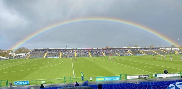Somewhere Over The Rainbow. Ryan Owens captured this rainbow image over King &amp; Moffatt Dr. Hyde Park in Roscommon on Sunday during Roscommon's game with Donegal. What's over the rainbow for the Rossies?