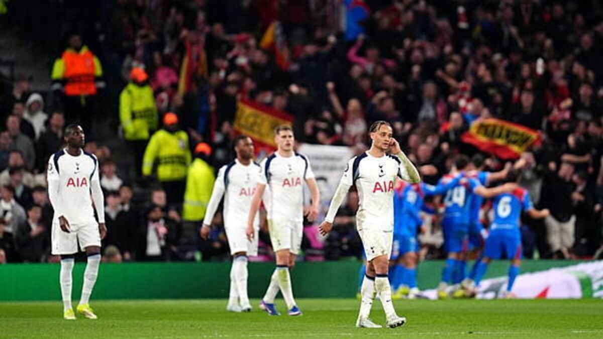 Xavi Simons scores twice as Tottenham win but bow out of Champions League