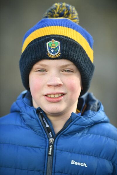 UP THE ROSSIES: Adam Ward, Hawthorn Drive, Roscommon, was in the Hyde to see the Rossies get the better of Donegal and confirm their Division One status for 2027. Picture: Gerard O'Loughlin