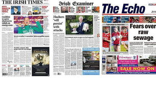 Man refusing to stop extracting peat has no trespass sign with '€100,000 charge'