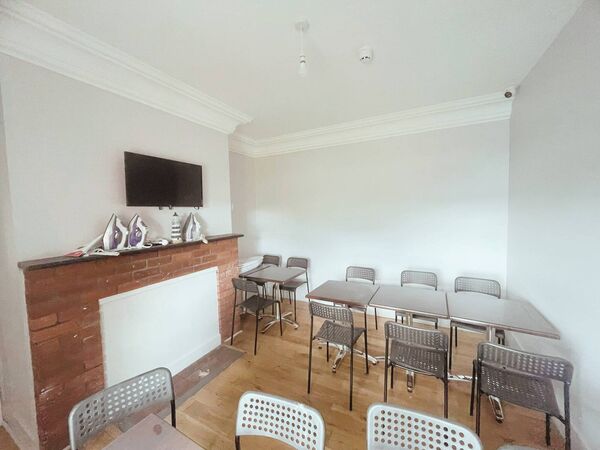 The main residence includes two dining rooms. The main residence includes two dining rooms.