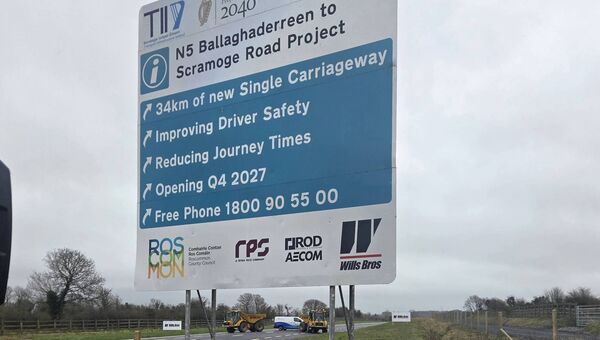 The Frenchpark bypass is a €69m investment, which is part of a €462m new roads scheme.