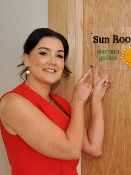 Anita Flynn delighted with the opening of the new Happy Feet Childcare facility at Tarmon, Castlerea. Pic: Liam Reynolds Anita Flynn delighted with the opening of the new Happy Feet Childcare facility at Tarmon, Castlerea. Pic: Liam Reynolds