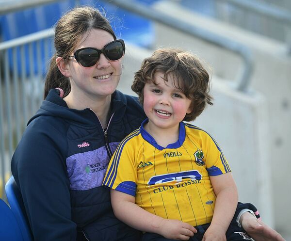 Suzanne and Paddy Kelly, Tremane, supporting the Roscommon senior hurlers against Donegal at King and Moffatt Dr. Hyde Park. Picture: Gerard O'Loughlin