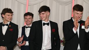 <p>Aaron Taylor who was named the Roscommon Rose of Tralee Escort of The Year pictured being applauded by fellow escorts. Pic: Gerard O'Loughlin</p> <p>Aaron Taylor who was named the Roscommon Rose of Tralee Escort of The Year pictured being applauded by fellow escorts. Pic: Gerard O'Loughlin</p>