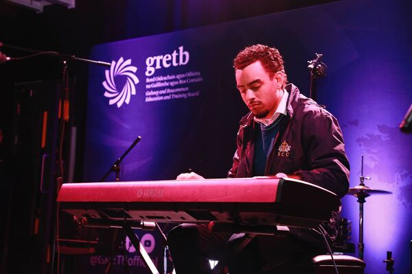 Isaac Fernandes de Pina from Roscommon Community College performing at the ceremony. Isaac Fernandes de Pina from Roscommon Community College performing at the ceremony.