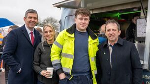 <p>Senator Gareth Scahill, Blathin Carney, Kieran and Sean Moylan at the opening of the first phase of the Scramogue to Ballaghaderreen road project, the 7km Frenchpark by-pass. Fr. Donnelly blessed the road on Thursday last. Pic: Breda Durr</p> <p>Senator Gareth Scahill, Blathin Carney, Kieran and Sean Moylan at the opening of the first phase of the Scramogue to Ballaghaderreen road project, the 7km Frenchpark by-pass. Fr. Donnelly blessed the road on Thursday last. Pic: Breda Durr</p>