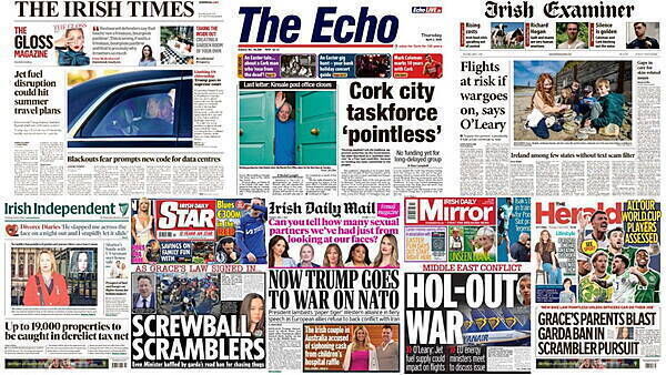 What the papers say: Thursday's front pages