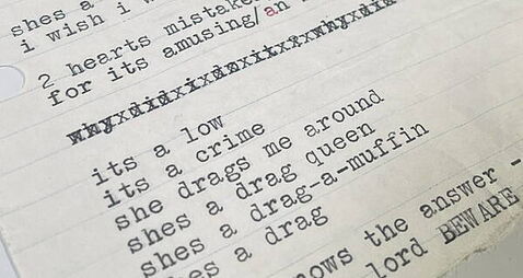 Bob Dylan draft lyrics found inside book expected to sell for up to €45,000