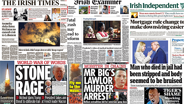 What the papers say: Friday's front pages