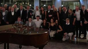 <p>Jimmy Glynn (back row, middle, tuxedo) celebrates with his family after winning the 2025 Galway Person of the Year award in the Galway Bay Hotel. </p> <p>Jimmy Glynn (back row, middle, tuxedo) celebrates with his family after winning the 2025 Galway Person of the Year award in the Galway Bay Hotel. </p>