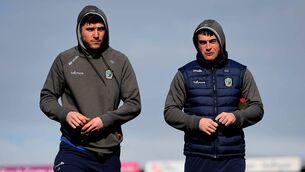 <p>First cousins Aaron Brady and Conor Carroll are battling it out for the Roscommon goalkeeper's jersey ahead of this weekend's game against New York. Picture: INPHO/Ryan Byrne</p>