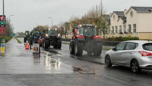 <p>Some of a convoy of vehicles stopped at Cortober, Carrick-on-Shannon on Friday. Pic: Gerry Faughnan</p> <p>Some of a convoy of vehicles stopped at Cortober, Carrick-on-Shannon on Friday. Pic: Gerry Faughnan</p>