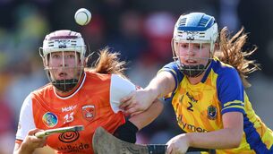 <p>EYES ON THE PRIZE: Armagh's Eimear Smyth and Roscomon's Aideen O'Brien battle for possession. Picture: INPHO/Dan Clohessy</p> <p>EYES ON THE PRIZE: Armagh's Eimear Smyth and Roscomon's Aideen O'Brien battle for possession. Picture: INPHO/Dan Clohessy</p>