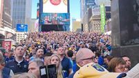 WATCH:  Rossies gather in Time Square