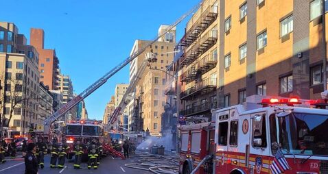 WATCH: Roscommon supporters witness New York fire drama