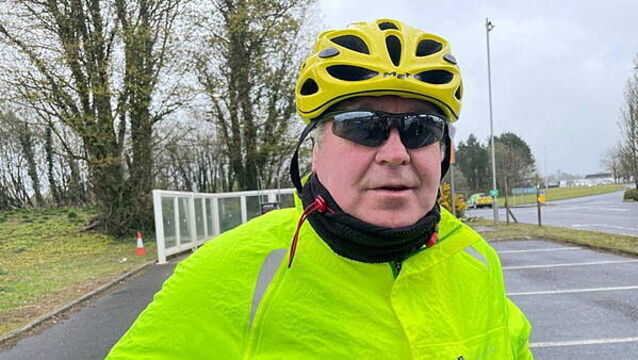 Farmer cycled to protest because he ‘can’t afford to put diesel in tractors’