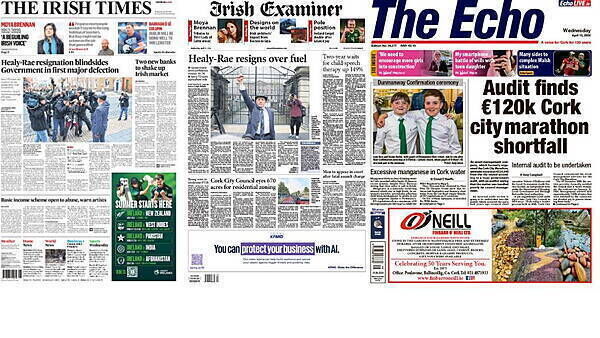 What the papers say: Wednesday's front pages