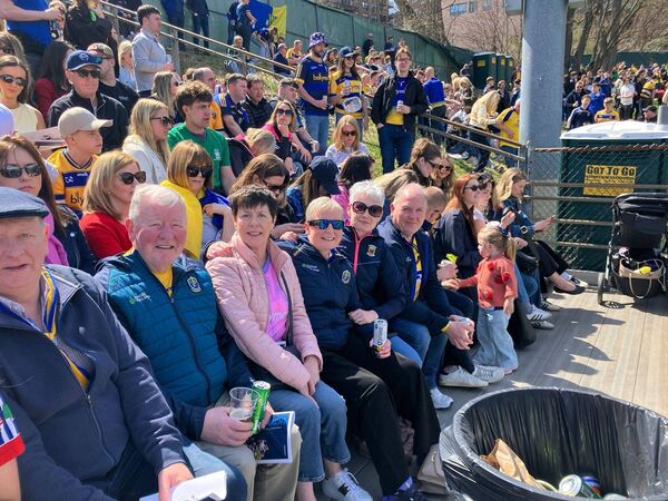 Ballagh Rossies enjoying the action last weekend in New York.