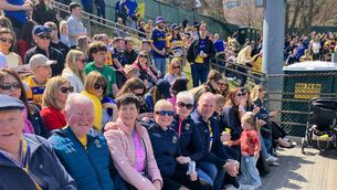 <p>Ballagh Rossies enjoying the action last weekend in New York.</p>