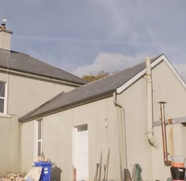 The rear of the property at Caltra.