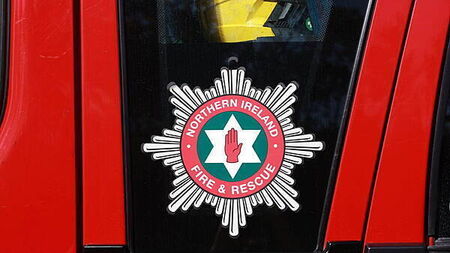Dozens of firefighters tackle blaze at derelict building in Co Antrim
