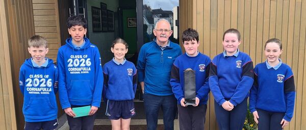 Tommy with members of the Student's Representative Council.