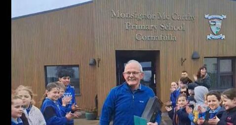 Watch: Roscommon school pays tribute to beloved postman