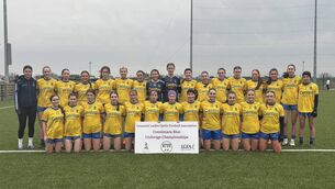 <p>The Roscommon minor LGFA team that beat Galway to progress through to the Connacht 'A' final. Picture: Roscommon LGFA.</p>
