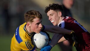 <p>For Dara Kelleher and his Roscommon minor football team-mates, the action takes place off the field on Friday evening. Picture: Gerard O'Loughlin</p>