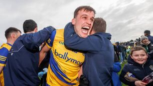 <p>ONE TO SAVOUR: Enda Smith celebrates Roscommon's famous 2-8 to 0-10 win against Mayo at Hastings Insurance MacHale Park, Castlebar, in 2023. INPHO/James Crombie</p>