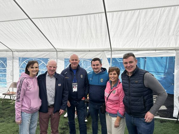 Áine Martin, Anthony Flaherty, John, Darragh and Mary O'Connor, and Mike Holland in New York for the Roscommon senior footballers' recent Connacht SFC quarter-final against the home side. Picture: Roscommon GAA