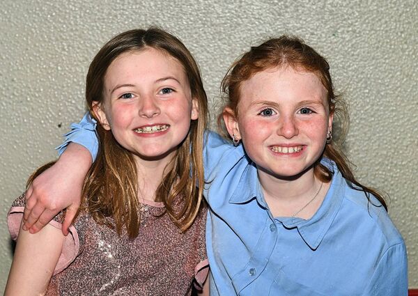 Martha Grady and Éabha Nolan, Ballybay NS, Kiltoom pictured at a St. Brigid’s Community Choir fundraiser at St. Brigid’s GAA Club. Pic: Gerard O’Loughlin Martha Grady and Éabha Nolan, Ballybay NS, Kiltoom pictured at a St. Brigid’s Community Choir fundraiser at St. Brigid’s GAA Club. Pic: Gerard O’Loughlin
