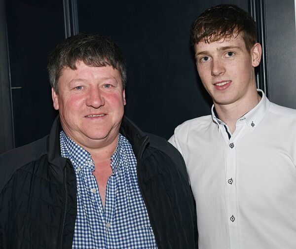 Tom O’Connor and Dylan Beirne pictured in Dalton’s of Fuerty at the launch of the County Roscommon Ploughing Championships and Family Fun Day, which will be held in Fuerty on Sunday, May 3d. Pic: Gerard O’Loughlin 
