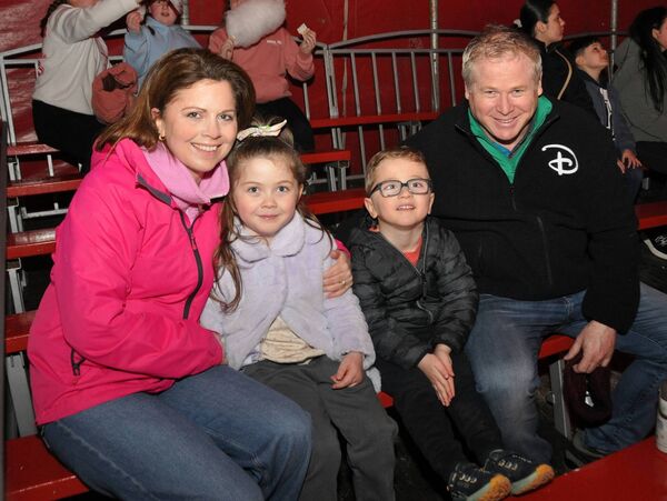 Aidan, Aodhan, Marissa and Una Kelly pictured enjoying the circus in Castlerea. Pic: Liam Reynolds