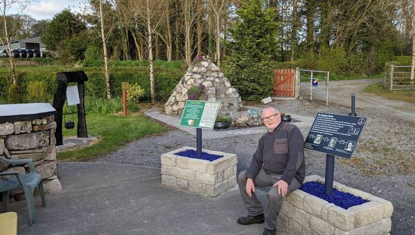 Michael Gilligan wants people to sit and take in the beautiful surroundings he has created. Pic. Liam Reynolds