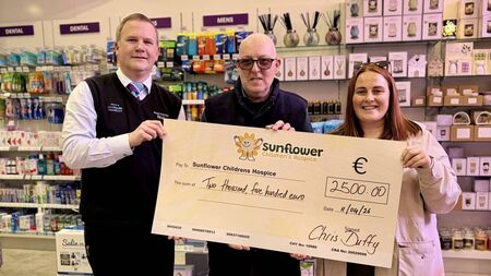 CD raises €2,500 for Sunflower Children’s Hospice