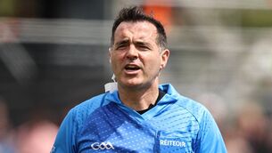 <p>Seán Hurson will take charge of this year's Connacht SFC final between Roscommon and Galway. Pic: INPHO/Ben Brady</p>