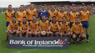 <p>The Roscommon senior football team that captured the 2001 Connacht Senior Football Championship. Back row (l-r): Mike Ryan, Clifford McDonald, Seamus O'Neill, Derek Thompson, John Whyte, Denis Gavin, Paul Noone and Conor Connelly, RIP. Front row (l-r): Stephen Lohan, Gerry Lohan, Nigel Dineen, Fergal O'Donnell (captain), Francie Grehan, John Hanly and Frankie Dolan. Picture: INPHO/Morgan Tracey</p>