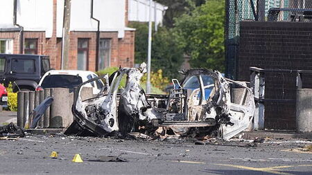 Man charged over car bomb attack outside Dunmurry police station