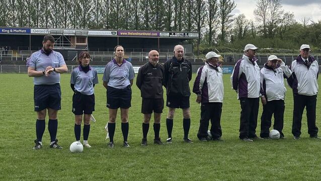<p>Aaron Clogher took charge of the Connacht LGFA Senior final. Picture: Roscommon LGFA.</p>