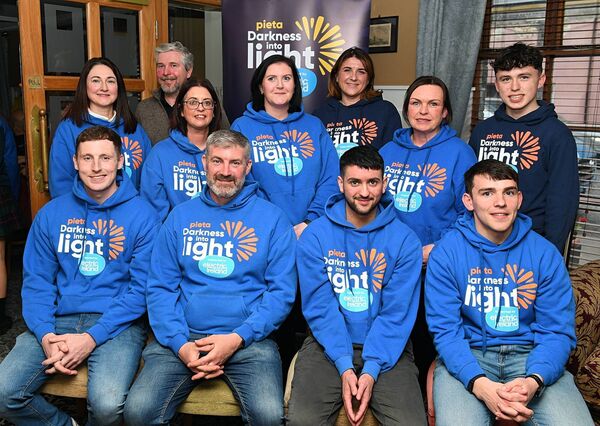Pictured at Darkness Into Light county launch at the Percy French Hotel, front, left: Niall Curley, Colin Dowd, Keith Greene and Keith Murphy. Back, from left: Sunniva Tiernan, John O’Driscoll, Louise Greene, Jacqueline Dowd, Sinéad Ronan-Wells (fundraising manager at Pieta), Shirley Caslin and Donnacha Caslin, all Strokestown. Pic: Gerard O’Loughlin Pictured at Darkness Into Light county launch at the Percy French Hotel, front, left: Niall Curley, Colin Dowd, Keith Greene and Keith Murphy. Back, from left: Sunniva Tiernan, John O’Driscoll, Louise Greene, Jacqueline Dowd, Sinéad Ronan-Wells (fundraising manager at Pieta), Shirley Caslin and Donnacha Caslin, all Strokestown. Pic: Gerard O’Loughlin