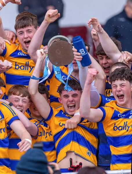 Roscommon captain Tadgh Fallon lifts the Tom Kilcoyne Cup to confirm his side as Connacht minor football champions in Tuam Stadium on Friday evening. Picture: INPHO/Tom O’Hanlon