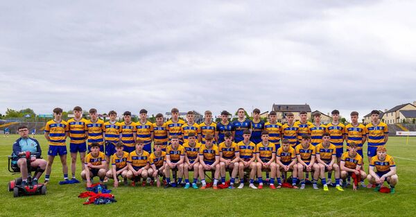 The Roscommon minor football panel ahead of Friday evening's Connacht Minor Football Championship final against Galway at Tuam Stadium. Picture: INPHO/Tom O'Hanlon