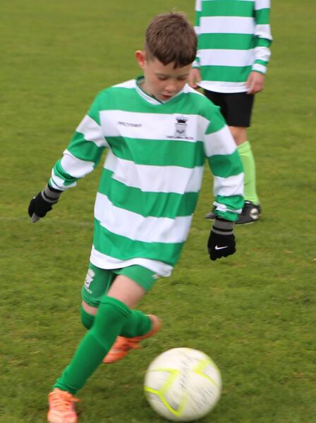 Eabhan Burke (9) proudly represented Ireland at an U-12 youth tournament in Barcelona last week.